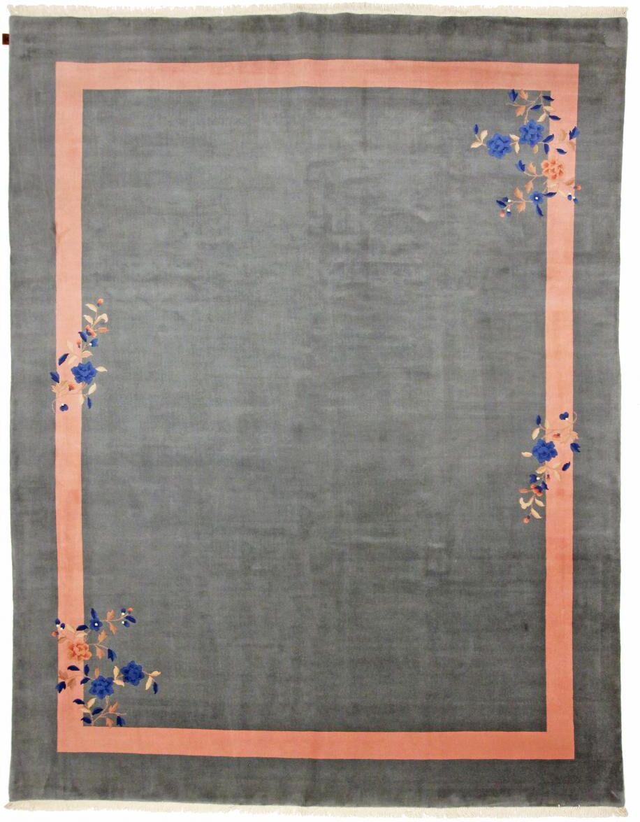 Nain Trading Tappeto Fatto A Mano Cinesi 352x275 Grigio Scuro/Rosa (Lana, Cina) Nain Trading Tappeto Fatto A Mano Cinesi 352x275 Grigio Scuro/Rosa (Lana, Cina)