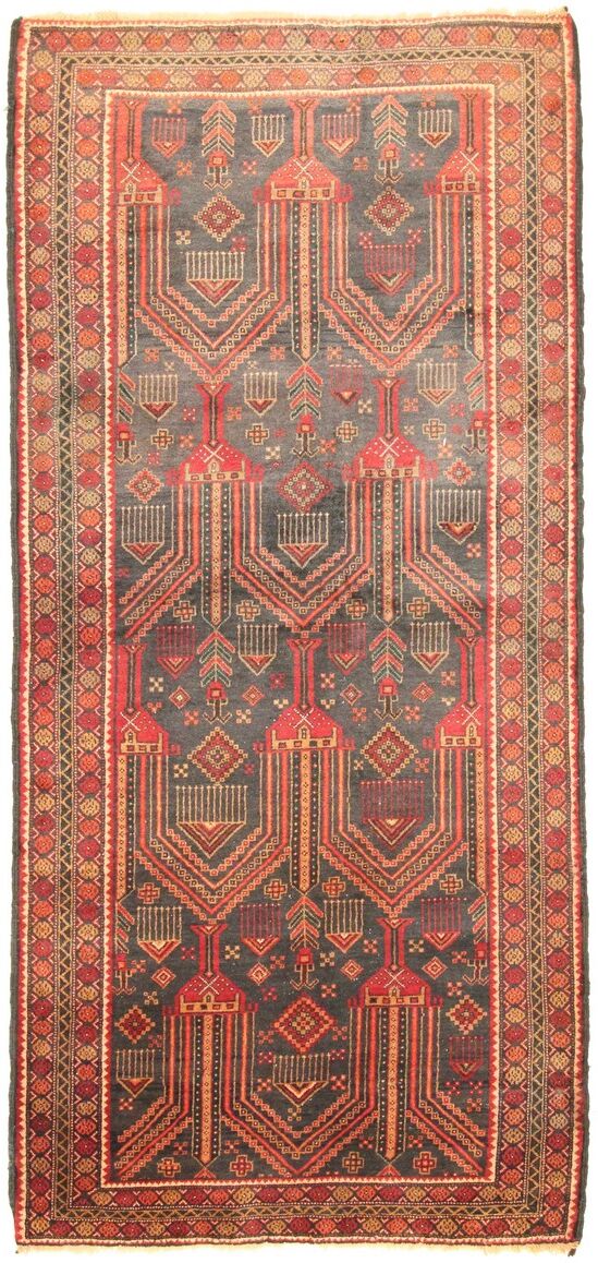 Nain Trading Tappeto Orientale Beluch Antico 233x105 Corridore Arancione/Rosa (Lana, Persia/Iran, Annodato a mano) Nain Trading Tappeto Orientale Beluch Antico 233x105 Corridore Arancione/Rosa (Lana, Persia/Iran, Annodato a mano)