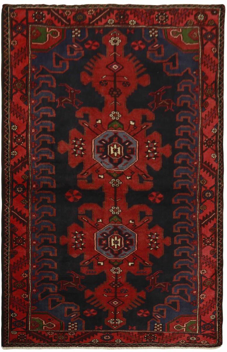 Nain Trading Tappeto Orientale Khamseh 196x124 Grigio Scuro/Marrone Scuro (Persia/Iran, Lana, Annodato a mano) Nain Trading Tappeto Orientale Khamseh 196x124 Grigio Scuro/Marrone Scuro (Persia/Iran, Lana, Annodato a mano)