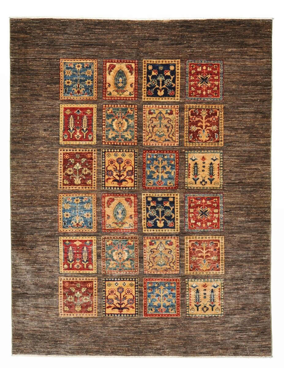 Nain Trading Tappeto Orientale Arijana Bakhtiari 194x149 Marrone/Arancione (Pakistan, Lana, Annodato a mano) Nain Trading Tappeto Orientale Arijana Bakhtiari 194x149 Marrone/Arancione (Pakistan, Lana, Annodato a mano)