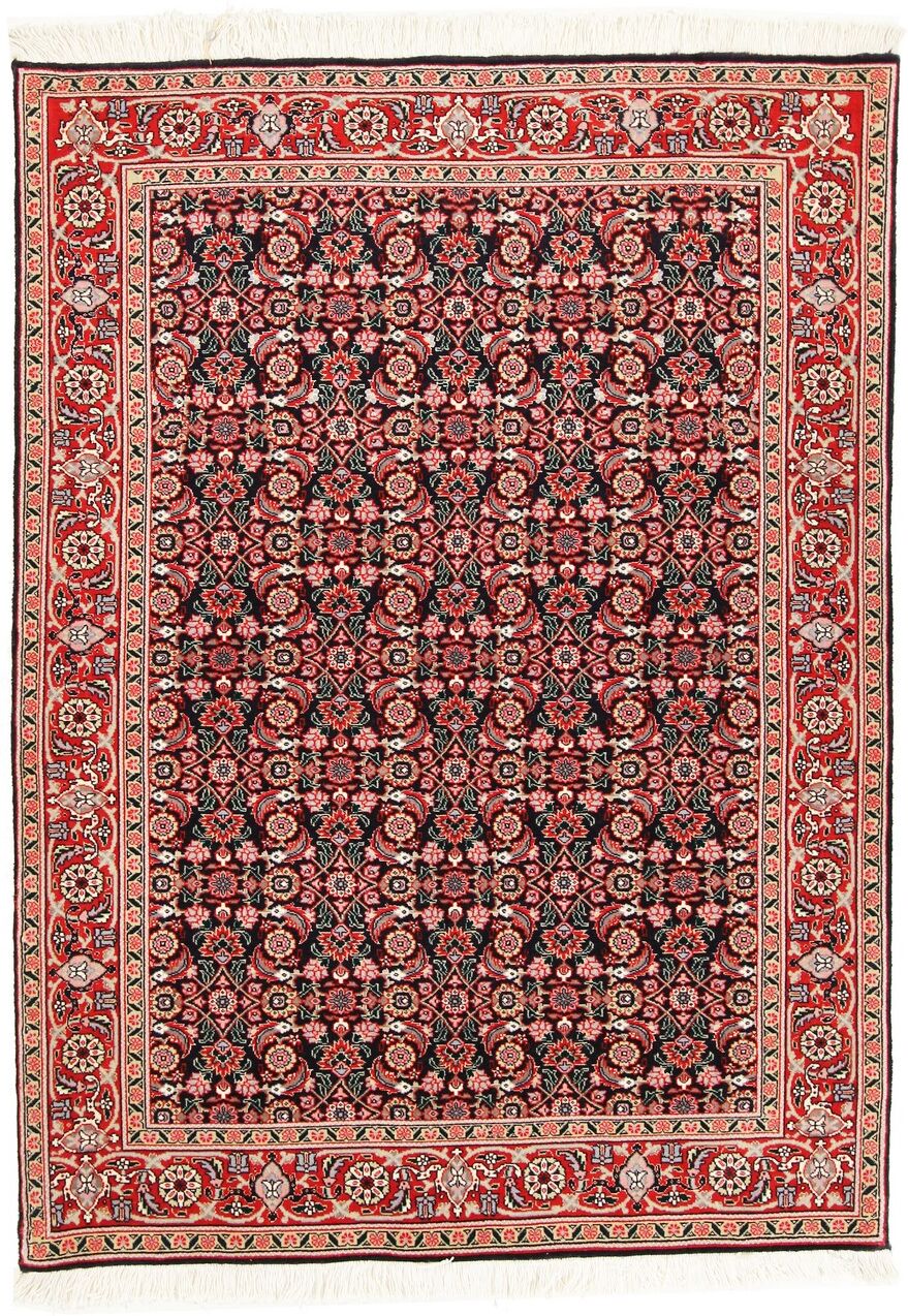 Nain Trading Tappeto Orientale Tabriz 50Raj Mahi 150x103 Marrone Scuro/Ruggine (Lana / Seta, Persia/Iran, Annodato a mano) Nain Trading Tappeto Orientale Tabriz 50Raj Mahi 150x103 Marrone Scuro/Ruggine (Lana / Seta, Persia/Iran, Annodato a mano)