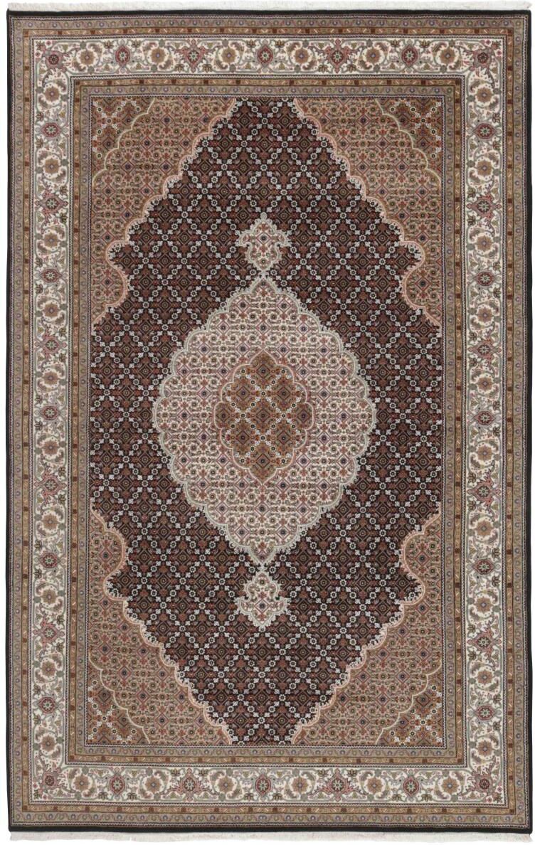 Nain Trading Tappeto Orientale Indo Tabriz 301x198 Grigio/Marrone Scuro (Lana, India, Annodato a mano)