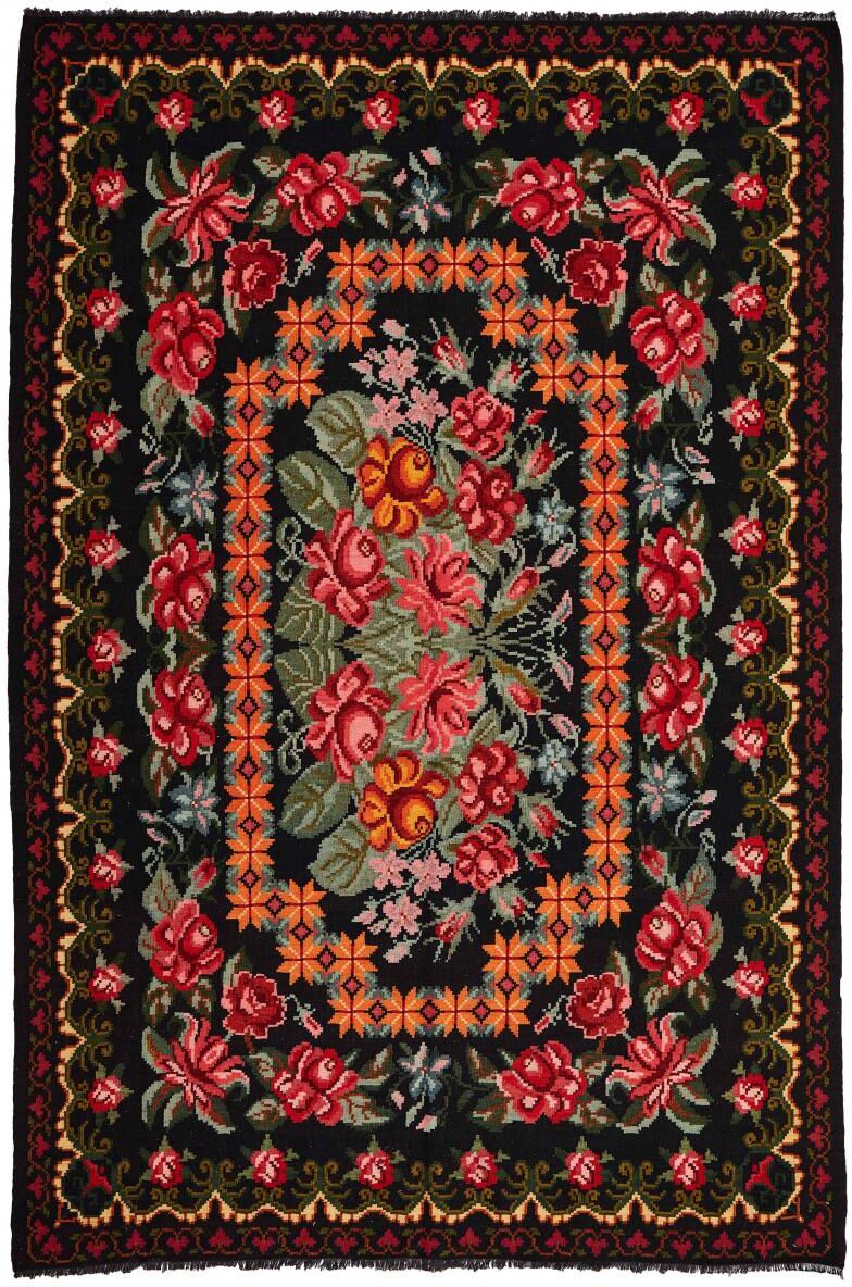 Nain Trading Tappeto Kilim Rosen Antico 272x185 Grigio Scuro/Marrone Scuro (Moldavia, Tessuto a mano, Lana) Nain Trading Tappeto Kilim Rosen Antico 272x185 Grigio Scuro/Marrone Scuro (Moldavia, Tessuto a mano, Lana)