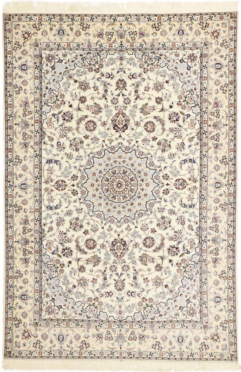 Nain Trading Tappeto Orientale Nain 6La 231x152 Beige/Rosa (Persia/Iran, Lana / Seta, Annodato a mano)