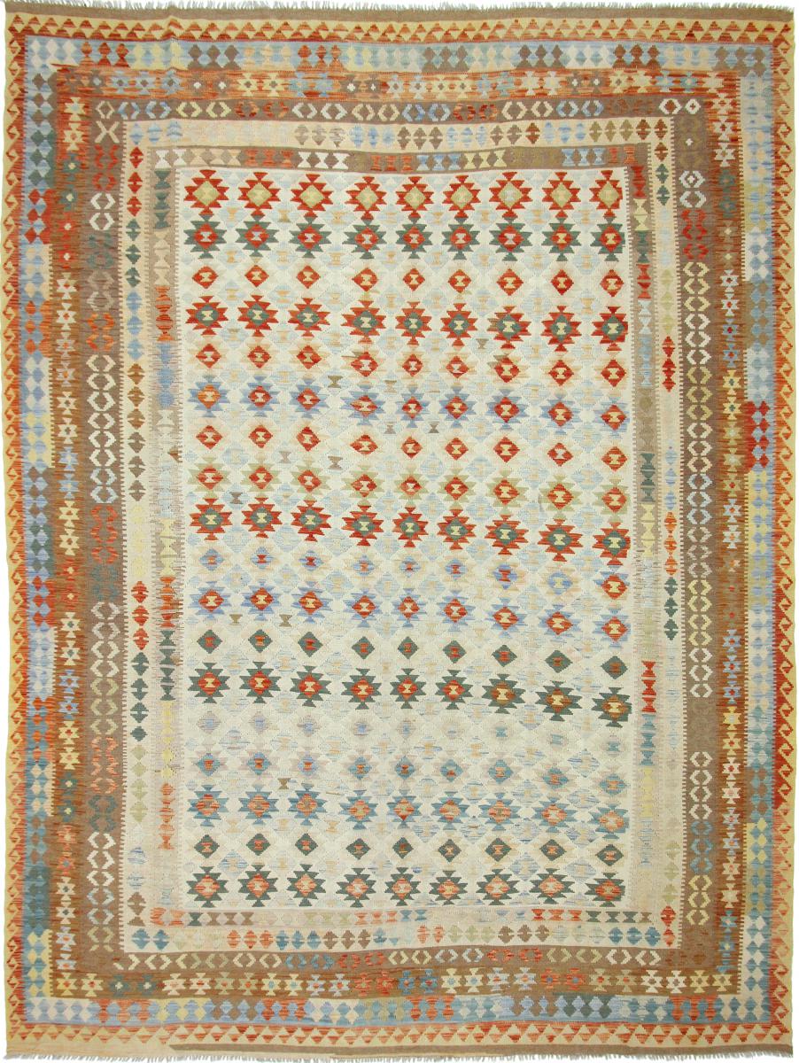 Nain Trading Tappeto Orientale Kilim Afghan 400x302 Beige/Arancione (Afghanistan, Lana, Tessuto a mano) Nain Trading Tappeto Orientale Kilim Afghan 400x302 Beige/Arancione (Afghanistan, Lana, Tessuto a mano)
