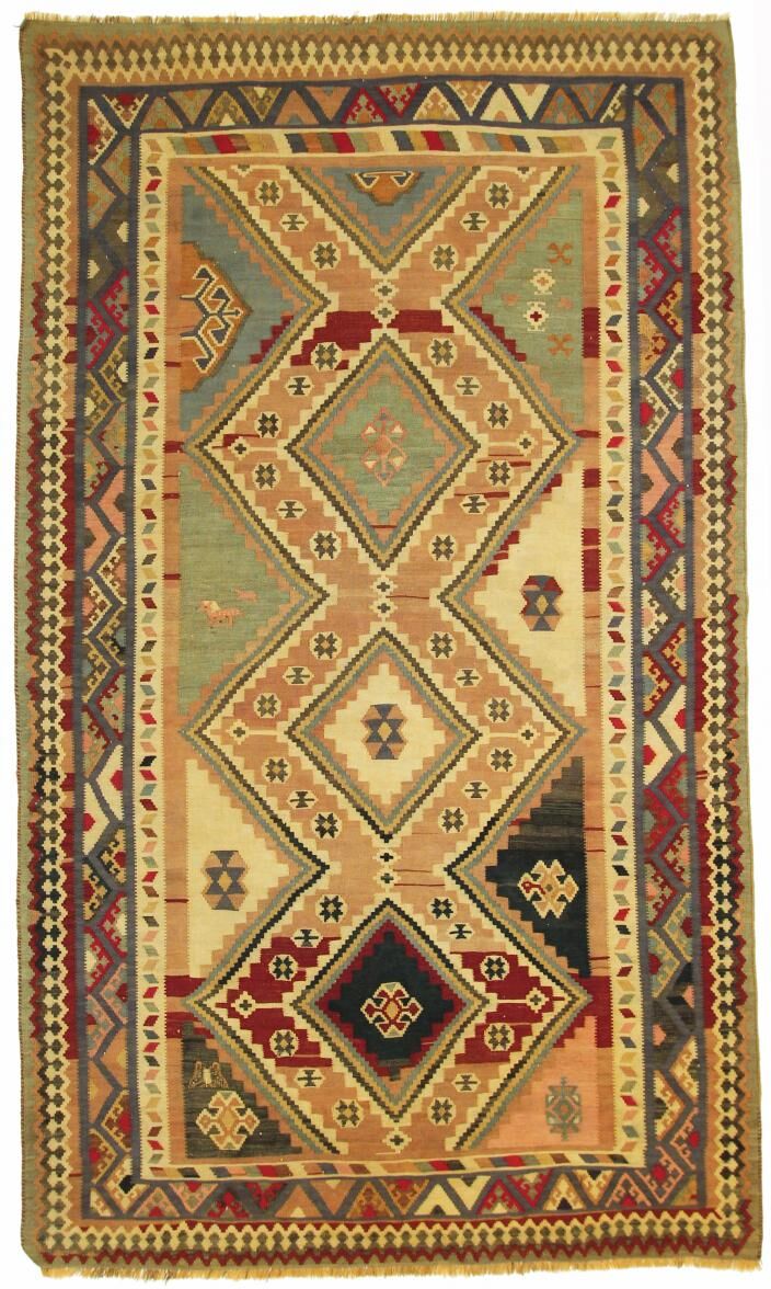 Nain Trading Tappeto Orientale Kilim Fars Old Style 279x166 Beige/Marrone (Lana, Persia/Iran, Tessuto a mano) Nain Trading Tappeto Orientale Kilim Fars Old Style 279x166 Beige/Marrone (Lana, Persia/Iran, Tessuto a mano)