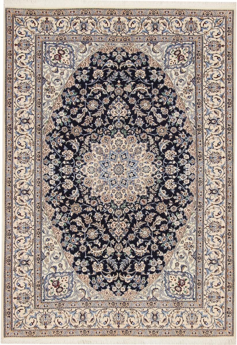 Nain Trading Tappeto Orientale Nain 6La 193x134 Grigio Scuro/Beige (Persia/Iran, Lana / Seta, Annodato a mano) Nain Trading Tappeto Orientale Nain 6La 193x134 Grigio Scuro/Beige (Persia/Iran, Lana / Seta, Annodato a mano)