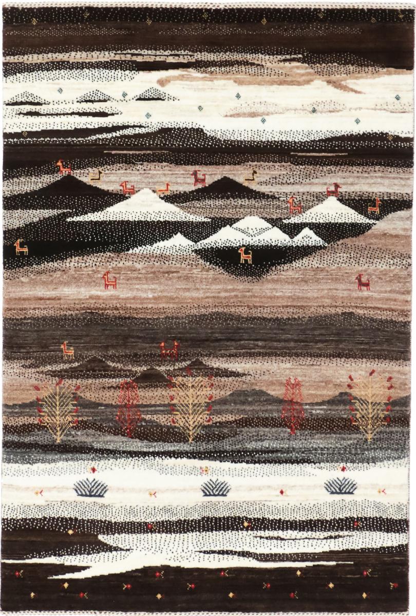 Nain Trading Tappeto Persia Gabbeh Loribaft Nowbaft 148x99 Moderna/Design Beige/Marrone Scuro (Annodato a mano, Lana, Persia/Iran) Nain Trading Tappeto Persia Gabbeh Loribaft Nowbaft 148x99 Moderna/Design Beige/Marrone Scuro (Annodato a mano, Lana, Persia/Iran)