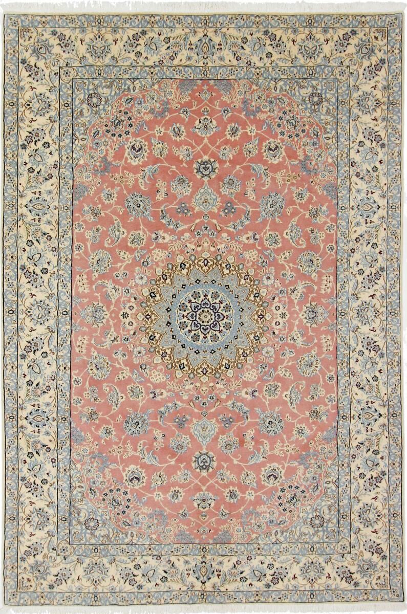 Nain Trading Tappeto Orientale Nain 9La 301x199 Grigio/Beige (Lana / Seta, Persia/Iran, Annodato a mano)