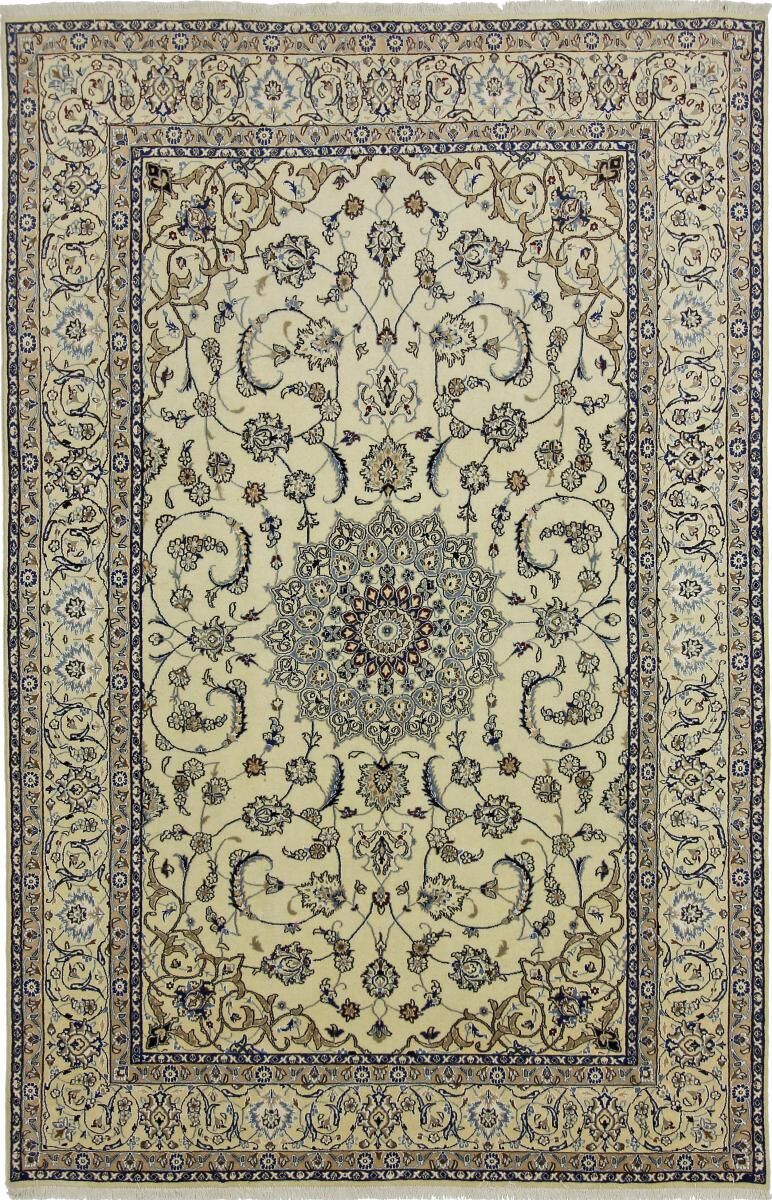 Nain Trading Tappeto Nain 9La 306x201 Grigio/Beige (Lana / Seta, Persia/Iran, Annodato a mano) Nain Trading Tappeto Nain 9La 306x201 Grigio/Beige (Lana / Seta, Persia/Iran, Annodato a mano)