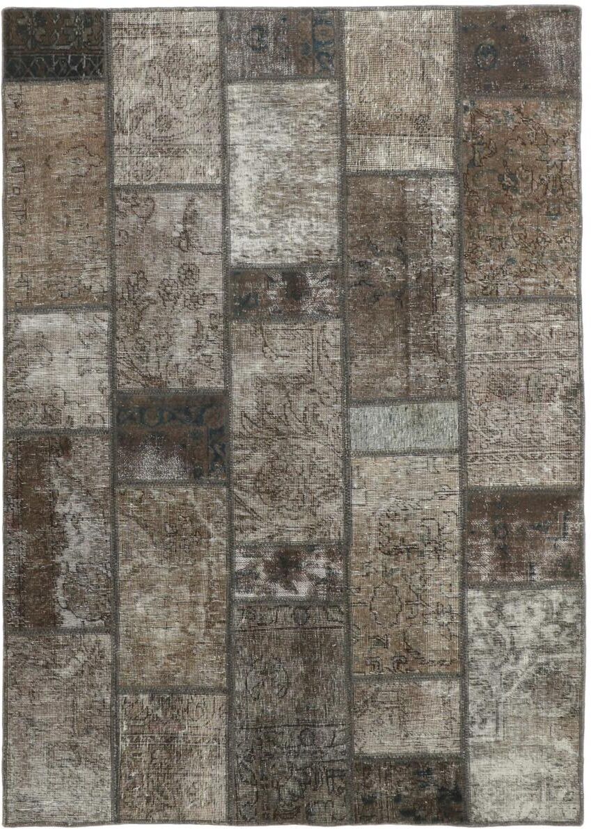 Nain Trading Tappeto Orientale Patchwork 203x142 Beige/Marrone Scuro (Persia/Iran, Lana, Annodato a mano) Nain Trading Tappeto Orientale Patchwork 203x142 Beige/Marrone Scuro (Persia/Iran, Lana, Annodato a mano)