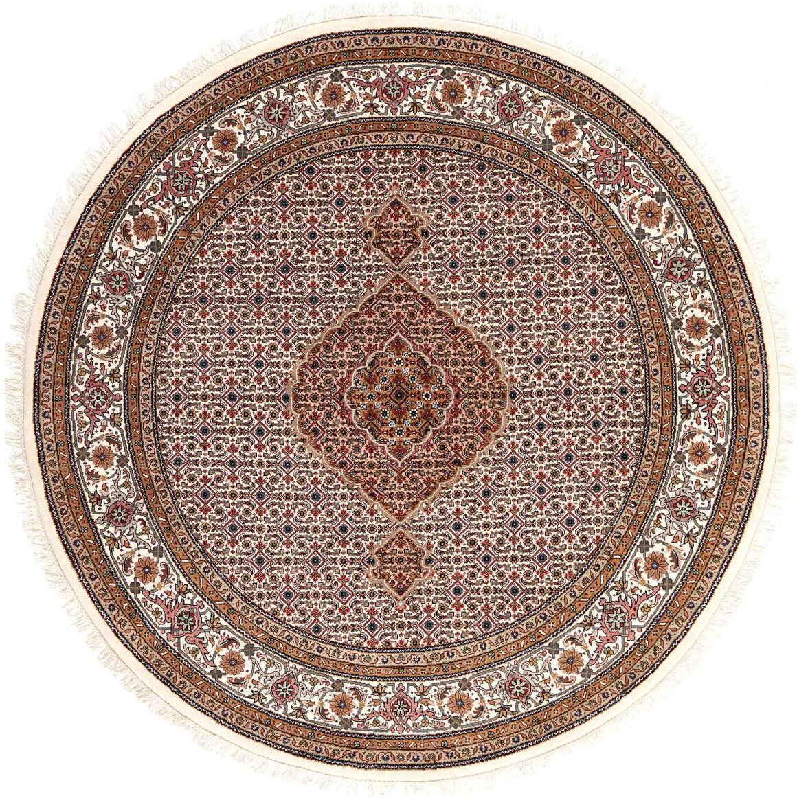 Nain Trading Tappeto Orientale Indo Tabriz 202x202 Rossoondo Grigio/Viola (Lana, India, Annodato a mano) Nain Trading Tappeto Orientale Indo Tabriz 202x202 Rossoondo Grigio/Viola (Lana, India, Annodato a mano)