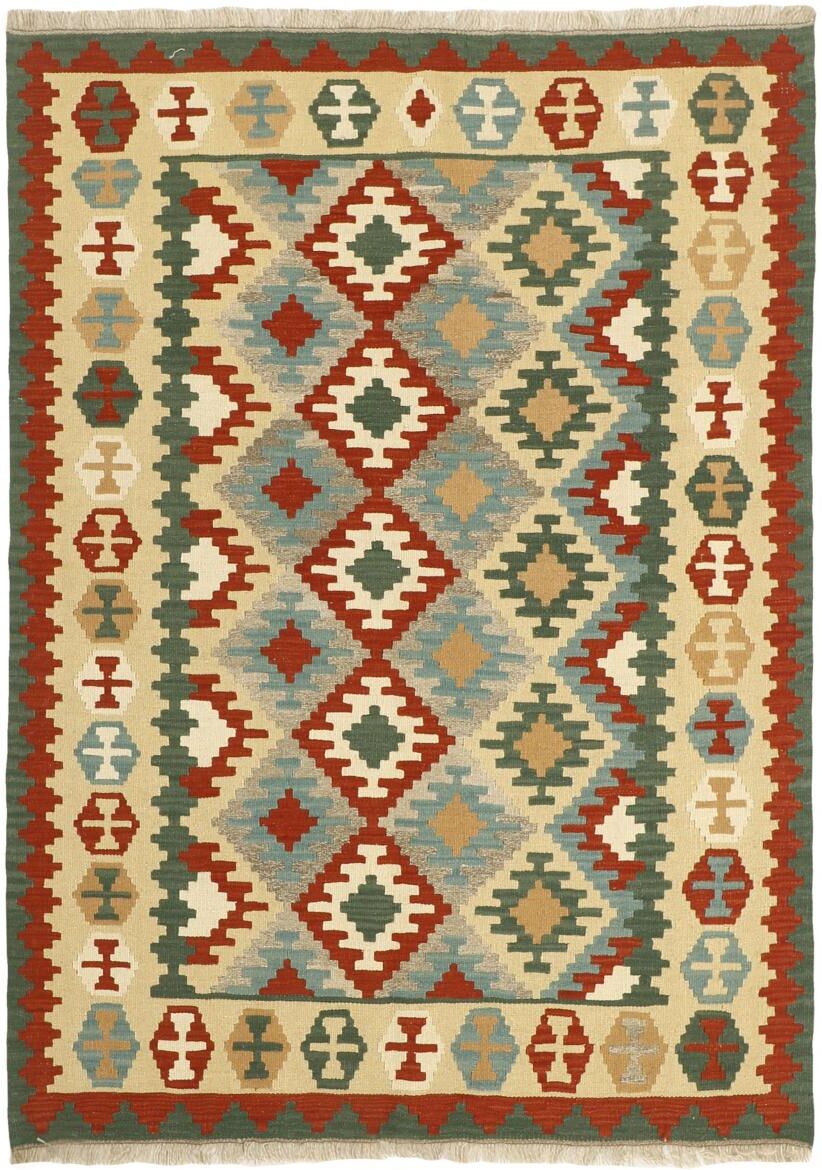 Nain Trading Tappeto Orientale Kilim Fars 205x148 Marrone/Rosa (Lana, Persia/Iran, Tessuto a mano) Nain Trading Tappeto Orientale Kilim Fars 205x148 Marrone/Rosa (Lana, Persia/Iran, Tessuto a mano)