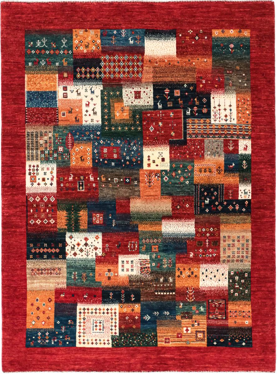 Nain Trading Tappeto Fatto A Mano Gabbeh Loribaft Nowbaft 204x155 Grigio Scuro/Beige (Lana, Persia/Iran) Nain Trading Tappeto Fatto A Mano Gabbeh Loribaft Nowbaft 204x155 Grigio Scuro/Beige (Lana, Persia/Iran)