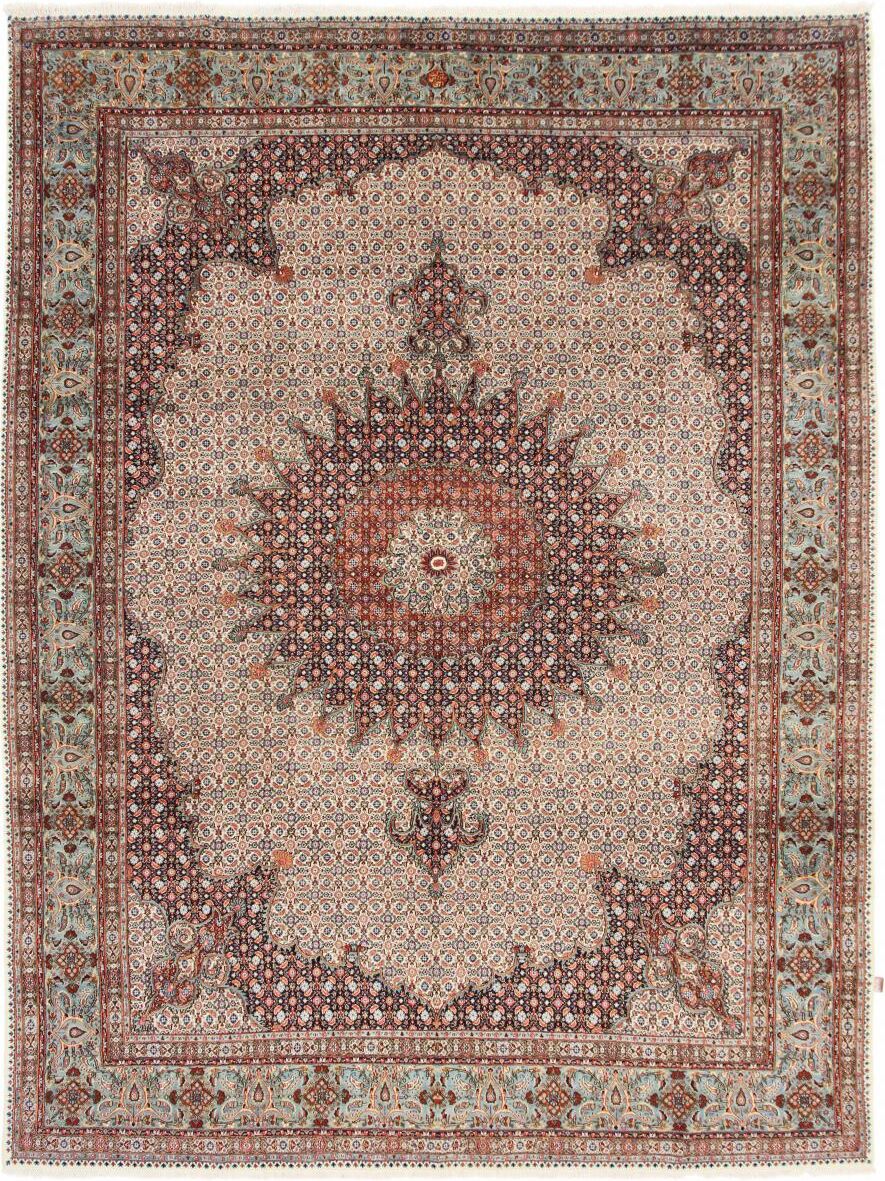 Nain Trading Tappeto Fatto A Mano Moud Firmato Baradarane Amini 401x299 Grigio/Viola (Lana, Persia/Iran)