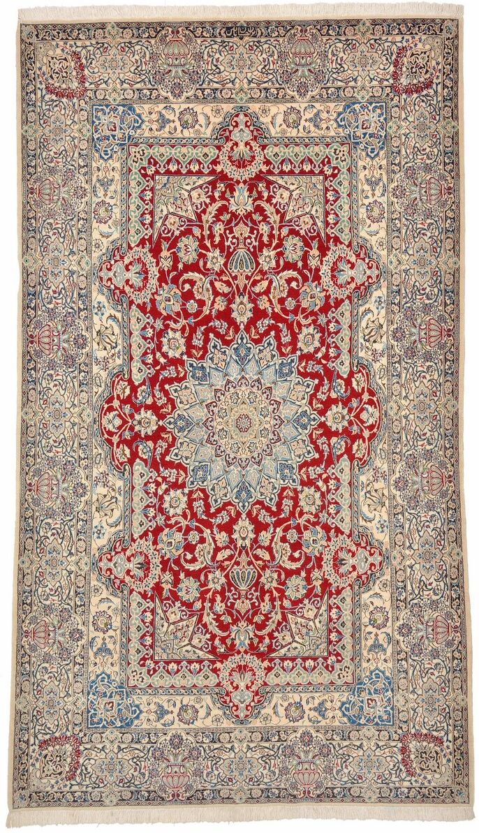 Nain Trading Tappeto Persiano Nain 6La Habibian 246x146 Grigio/Beige (Annodato a mano, Persia/Iran, Lana / Seta) Nain Trading Tappeto Persiano Nain 6La Habibian 246x146 Grigio/Beige (Annodato a mano, Persia/Iran, Lana / Seta)