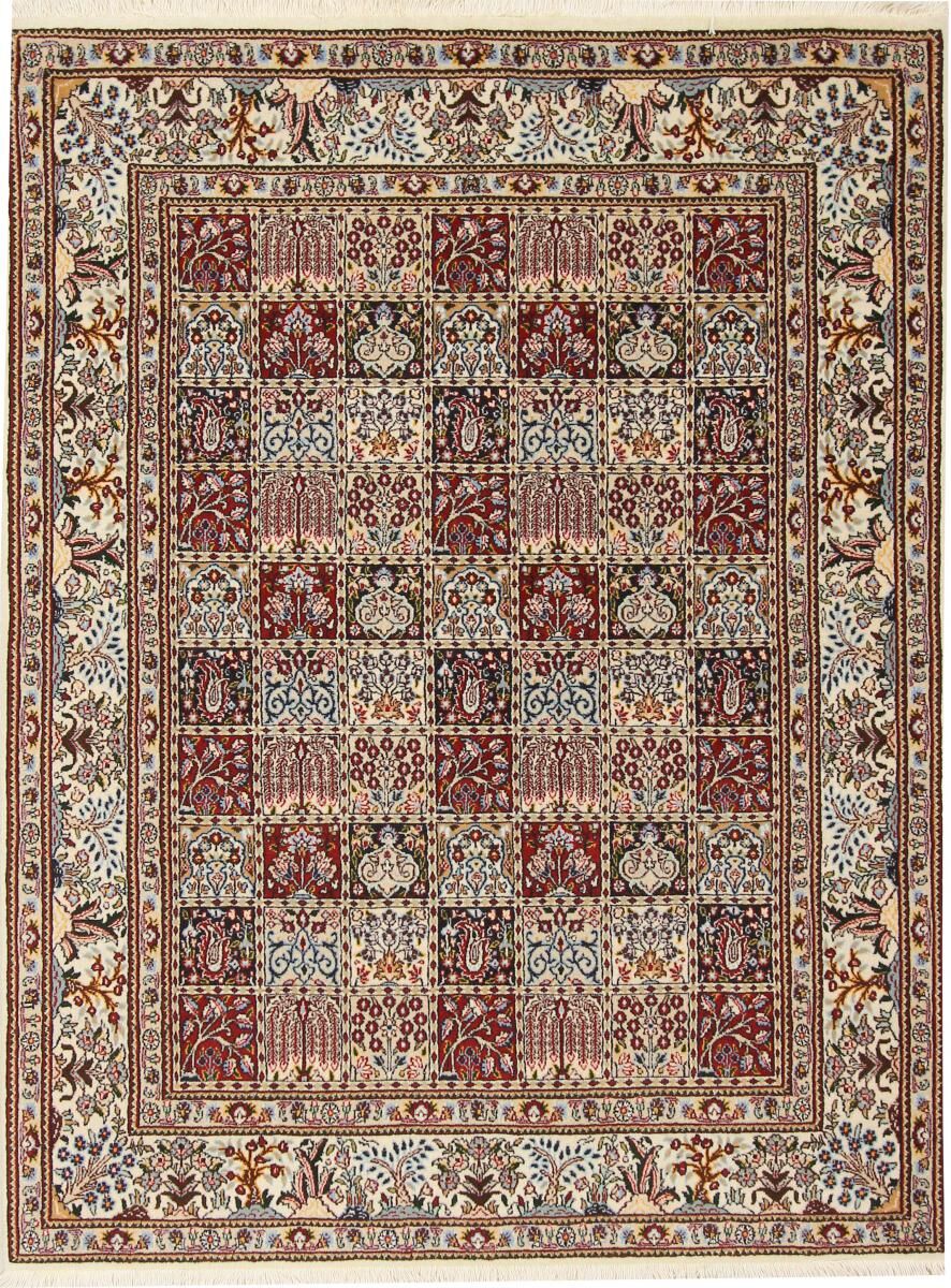 Nain Trading Tappeto Fatto A Mano Moud 201x149 Beige/Marrone Scuro (Lana / Seta, Persia/Iran) Nain Trading Tappeto Fatto A Mano Moud 201x149 Beige/Marrone Scuro (Lana / Seta, Persia/Iran)