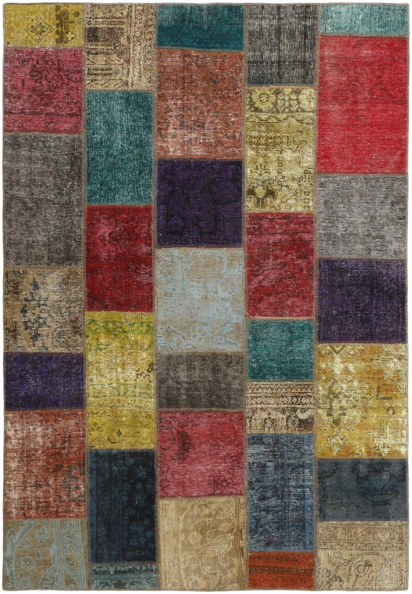 Nain Trading Tappeto Persiano Patchwork 241x163 Grigio Scuro/Ruggine (Annodato a mano, Persia/Iran, Lana) Nain Trading Tappeto Persiano Patchwork 241x163 Grigio Scuro/Ruggine (Annodato a mano, Persia/Iran, Lana)