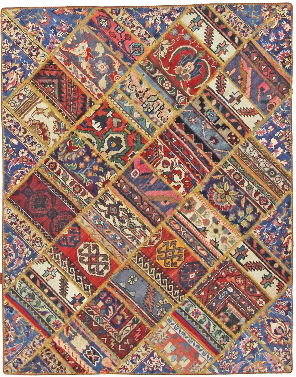 Nain Trading Tappeto Patchwork 161x130 Moderna/Design Grigio Scuro/Marrone Scuro (Annodato a mano, Lana, Persia/Iran) Nain Trading Tappeto Patchwork 161x130 Moderna/Design Grigio Scuro/Marrone Scuro (Annodato a mano, Lana, Persia/Iran)