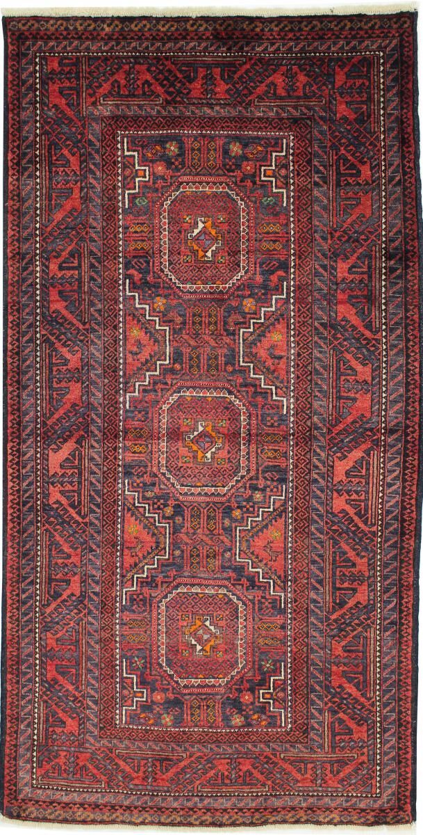 Nain Trading Tappeto Fatto A Mano Beluch 193x99 Corridore Marrone Scuro/Viola (Lana, Persia/Iran) Nain Trading Tappeto Fatto A Mano Beluch 193x99 Corridore Marrone Scuro/Viola (Lana, Persia/Iran)