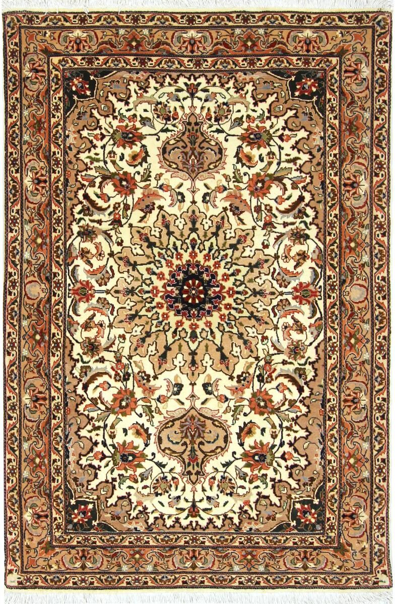 Nain Trading Tappeto Fatto A Mano Tabriz 50Raj 149x99 Beige/Marrone (Lana / Seta, Persia/Iran) Nain Trading Tappeto Fatto A Mano Tabriz 50Raj 149x99 Beige/Marrone (Lana / Seta, Persia/Iran)