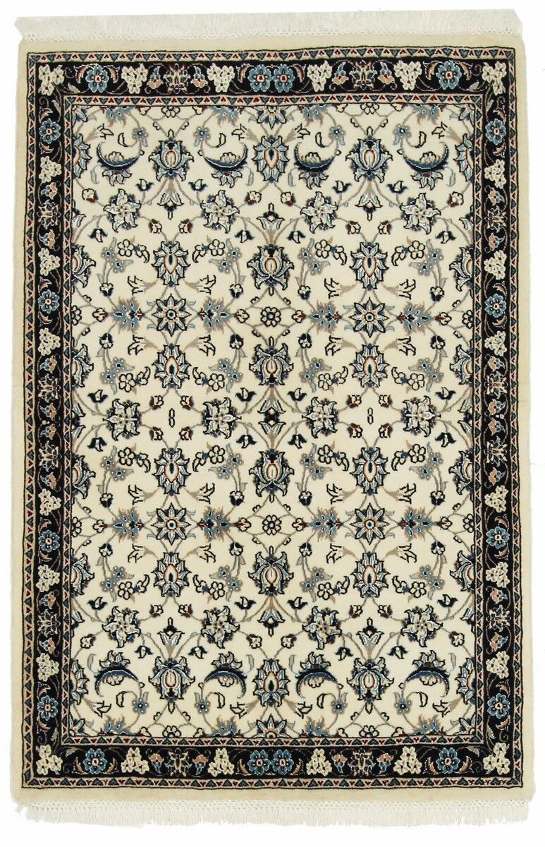 Nain Trading Tappeto Orientale Nain 9La 150x100 Grigio Scuro/Marrone Scuro (Persia/Iran, Lana / Seta, Annodato a mano)