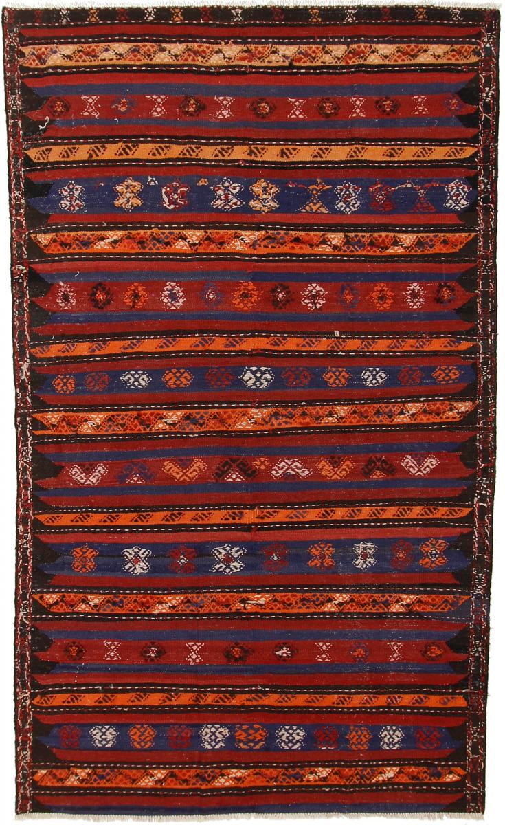 Nain Trading Tappeto Persiano Kilim Fars Azerbaijan Antico 257x151 Marrone/Ruggine (Tessuto a mano, Persia/Iran, Lana) Nain Trading Tappeto Persiano Kilim Fars Azerbaijan Antico 257x151 Marrone/Ruggine (Tessuto a mano, Persia/Iran, Lana)