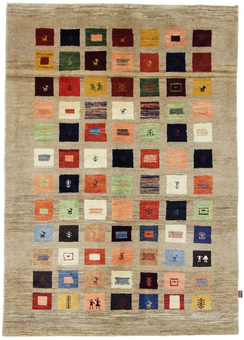 Nain Trading Tappeto Orientale Persia Gabbeh Loribaft 236x162 Grigio Scuro/Beige (Lana, Persia/Iran, Annodato a mano) Nain Trading Tappeto Orientale Persia Gabbeh Loribaft 236x162 Grigio Scuro/Beige (Lana, Persia/Iran, Annodato a mano)