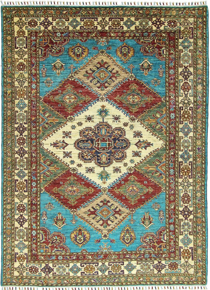 Nain Trading Tappeto Fatto A Mano Super Kazak 240x176 Beige/Turchese (Lana, Afghanistan) Nain Trading Tappeto Fatto A Mano Super Kazak 240x176 Beige/Turchese (Lana, Afghanistan)