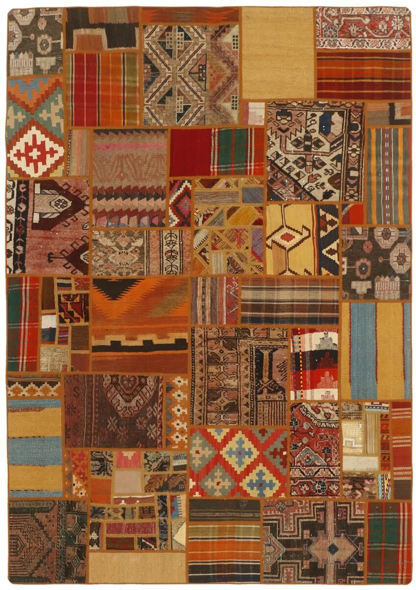 Nain Trading Tappeto Tessuto a Mano Kilim Patchwork 233x159 Marrone (Lana, Persia/Iran) Nain Trading Tappeto Tessuto a Mano Kilim Patchwork 233x159 Marrone (Lana, Persia/Iran)
