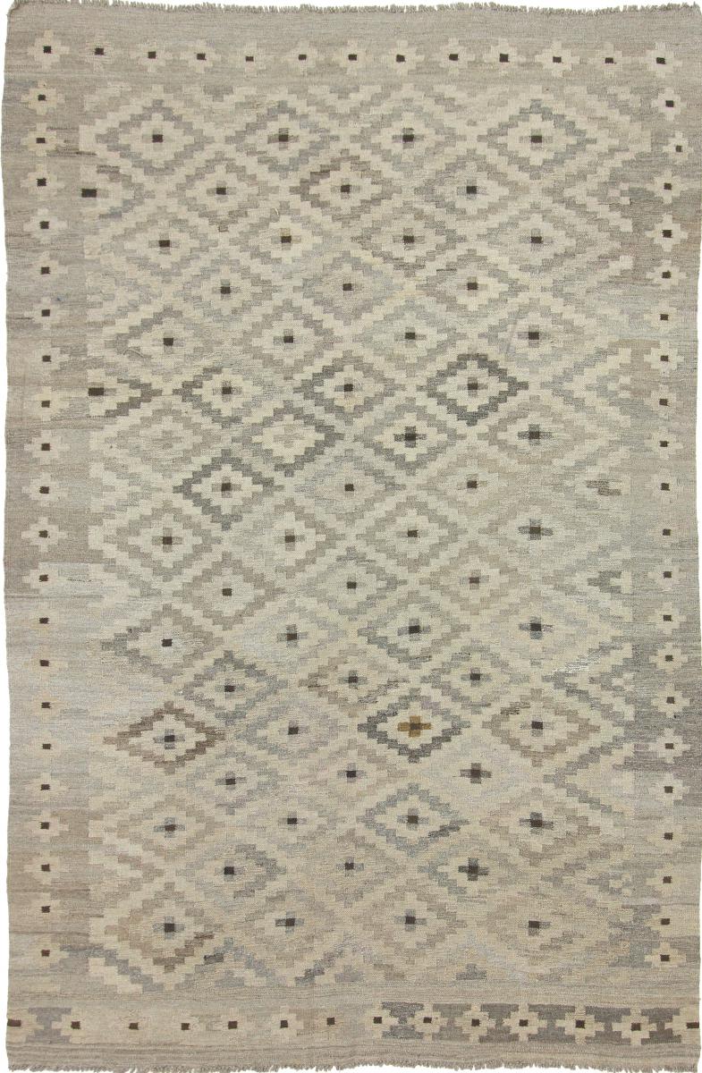 Nain Trading Tappeto Tessuto a Mano Kilim Afghan Heritage 288x190 Grigio/Beige (Lana, Afghanistan)