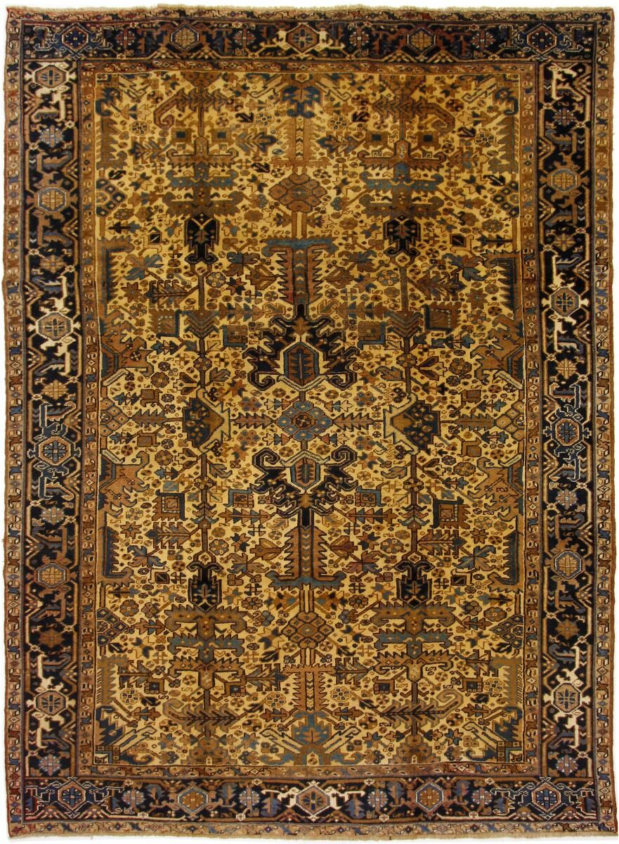 Nain Trading Tappeto Persiano Heriz Vecchio 326x243 Grigio Scuro/Marrone (Annodato a mano, Persia/Iran, Lana)