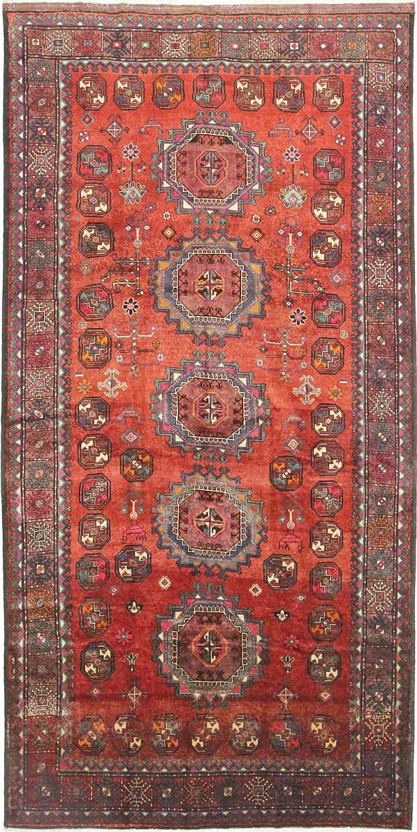 Nain Trading Tappeto Orientale Kordi Antico 400x200 Corridore Arancione/Rosso (Persia/Iran, Lana, Annodato a mano) Nain Trading Tappeto Orientale Kordi Antico 400x200 Corridore Arancione/Rosso (Persia/Iran, Lana, Annodato a mano)
