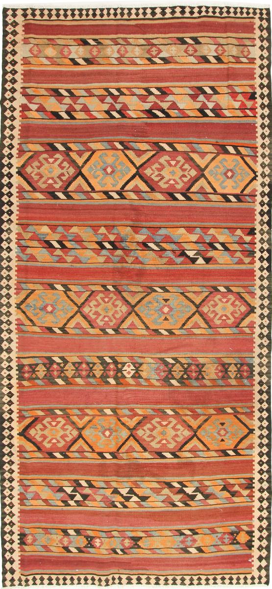 Nain Trading Tappeto Persiano Kilim Fars Azerbaijan Antico 319x151 Corridore Marrone/Rosso (Tessuto a mano, Persia/Iran, Lana) Nain Trading Tappeto Persiano Kilim Fars Azerbaijan Antico 319x151 Corridore Marrone/Rosso (Tessuto a mano, Persia/Iran, Lana)