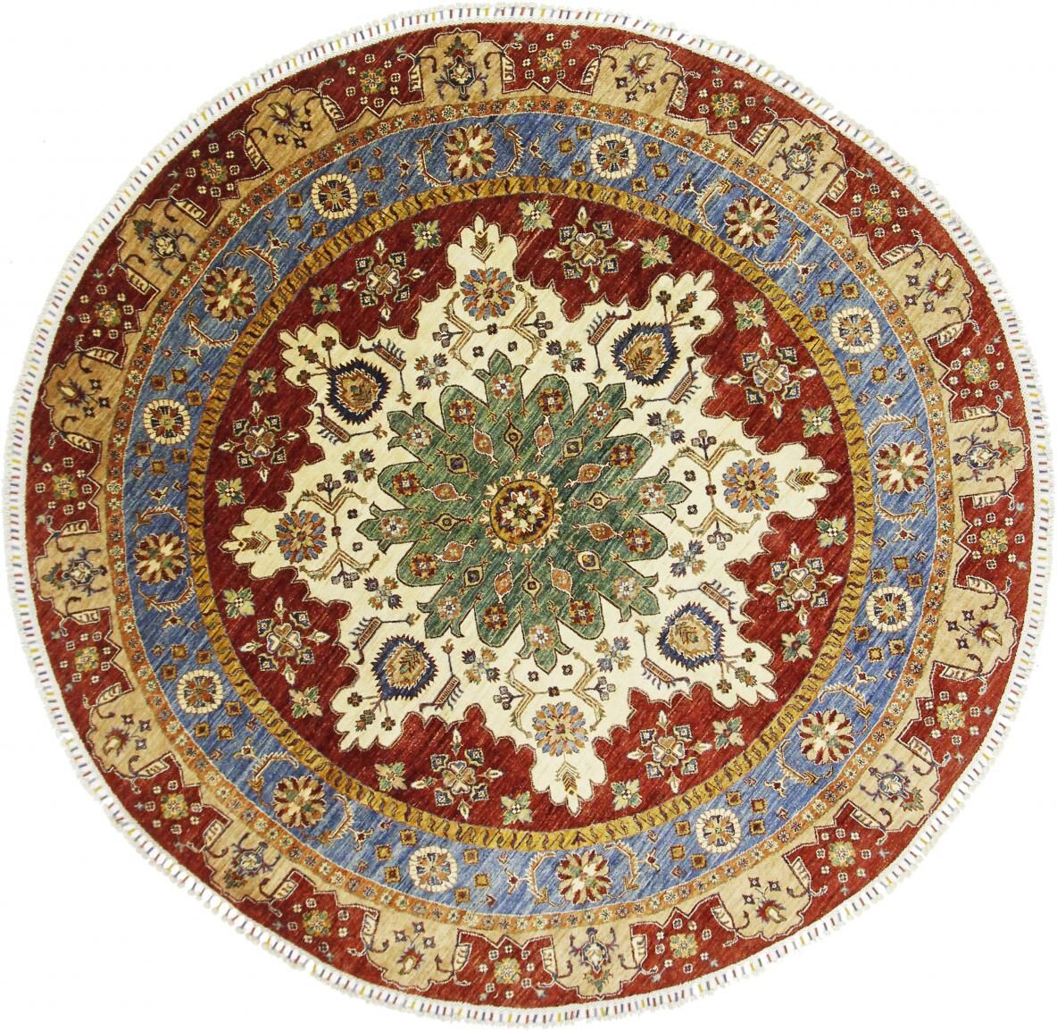 Nain Trading Tappeto Orientale Super Kazak 244x237 Rossoondo Marrone/Ruggine (Lana, Afghanistan, Annodato a mano) Nain Trading Tappeto Orientale Super Kazak 244x237 Rossoondo Marrone/Ruggine (Lana, Afghanistan, Annodato a mano)