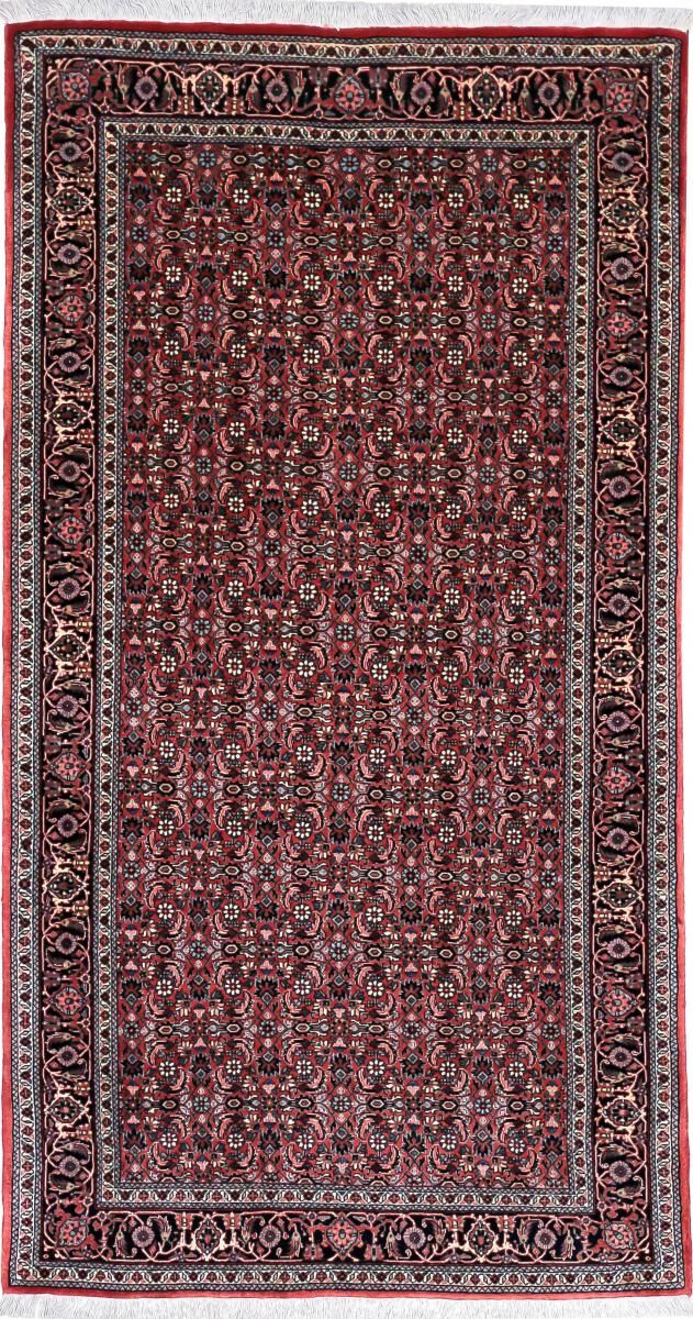 Nain Trading Tappeto Orientale Bidjar Tekab 193x102 Corridore Grigio Scuro/Viola (Lana / Seta, Persia/Iran, Annodato a mano)