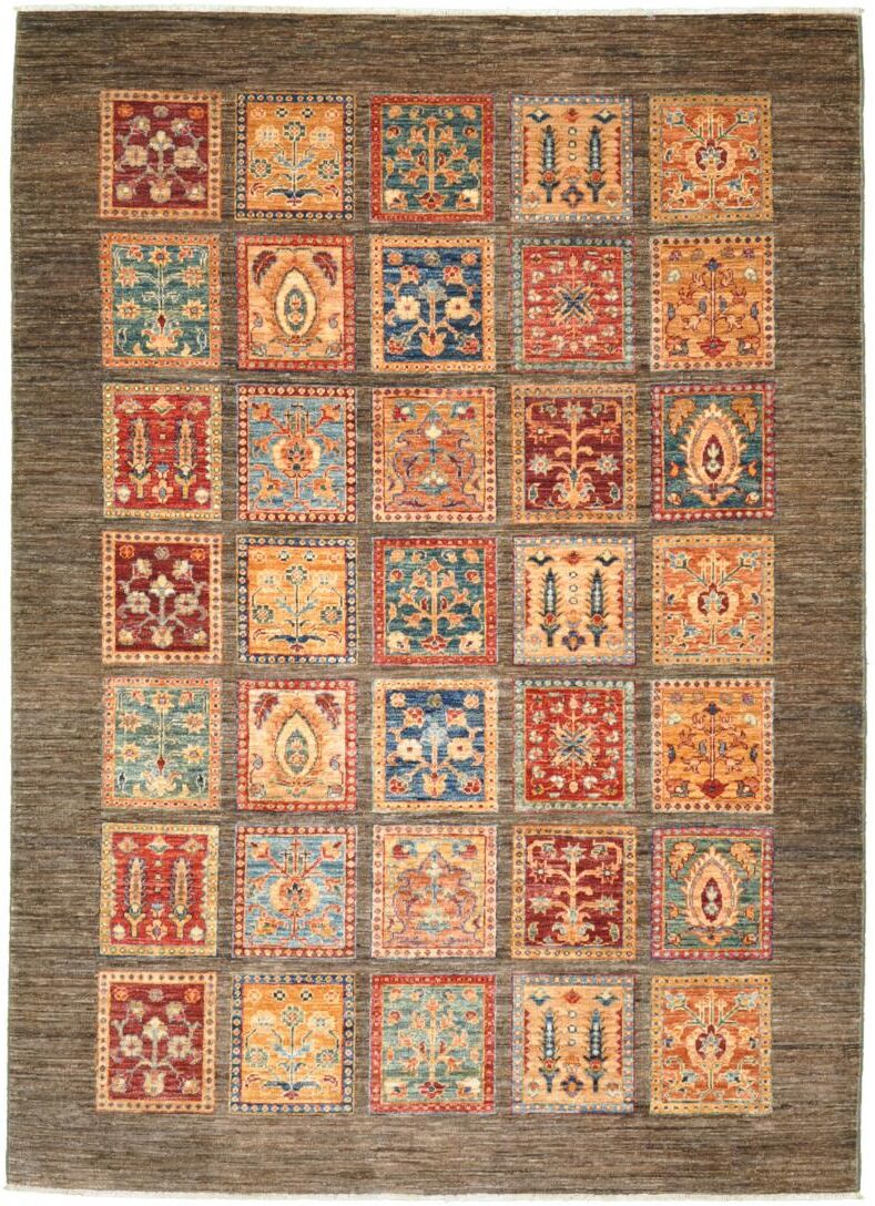 Nain Trading Tappeto Orientale Arijana Bakhtiari 202x147 Marrone Scuro/Arancione (Pakistan, Lana, Annodato a mano) Nain Trading Tappeto Orientale Arijana Bakhtiari 202x147 Marrone Scuro/Arancione (Pakistan, Lana, Annodato a mano)