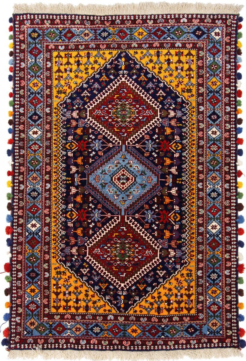 Nain Trading Tappeto Orientale Yalameh Aliabad 156x105 Blu Scuro/Viola (Persia/Iran, Lana, Annodato a mano)