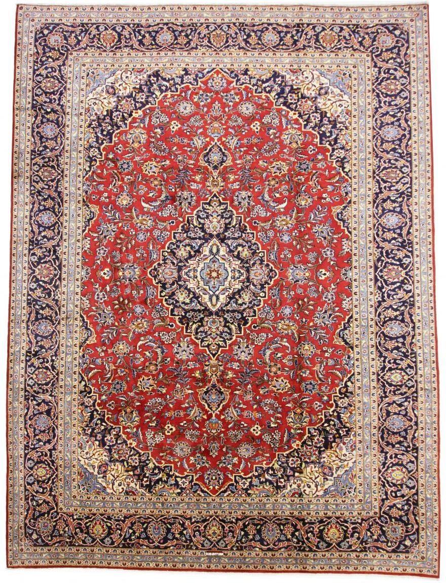 Nain Trading Tappeto Orientale Keshan Firmato Ghotbi 394x296 Grigio Scuro/Rosa (Lana, Persia/Iran, Annodato a mano) Nain Trading Tappeto Orientale Keshan Firmato Ghotbi 394x296 Grigio Scuro/Rosa (Lana, Persia/Iran, Annodato a mano)