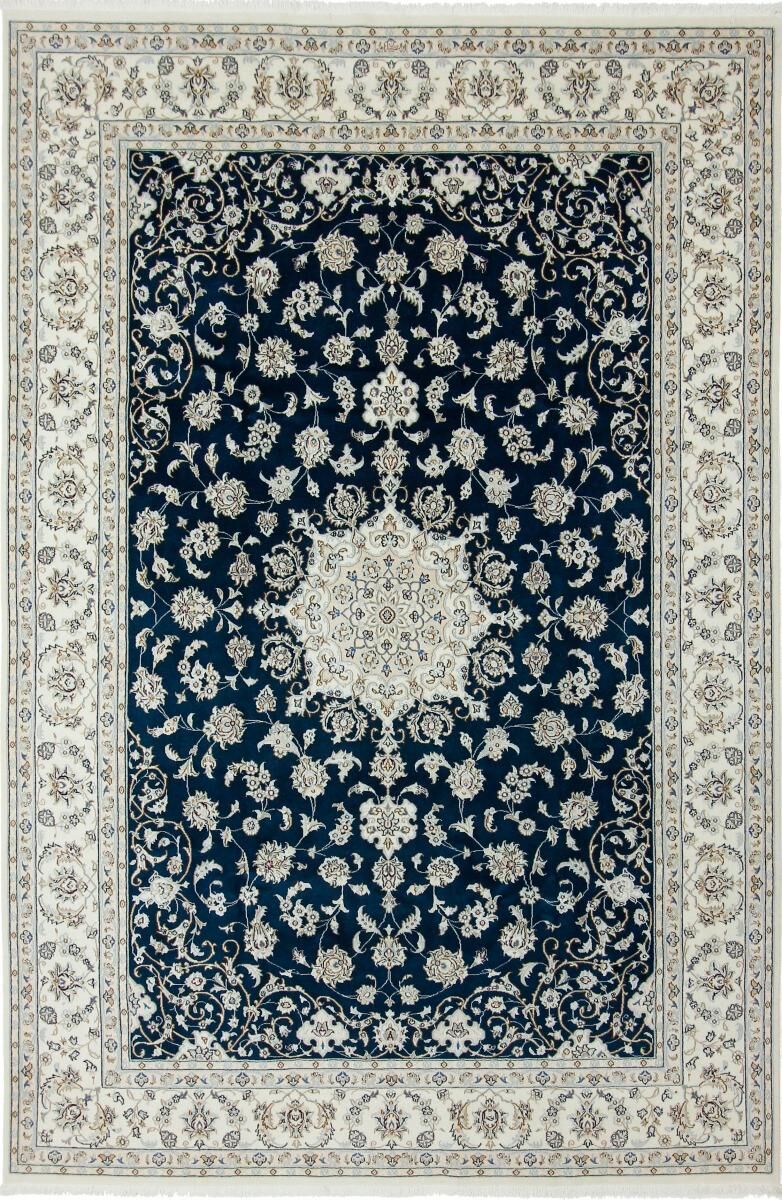 Nain Trading Tappeto Fatto A Mano Nain 9La Sherkat Firmato 296x197 Grigio Scuro/Beige (Lana, Persia/Iran)