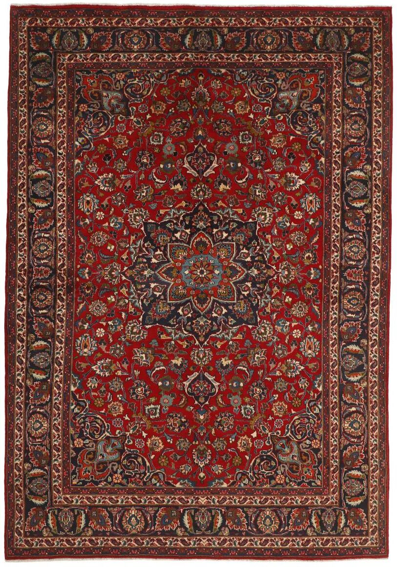 Nain Trading Tappeto Orientale Mashad 306x201 Ruggine/Rosso Scuro (Persia/Iran, Lana, Annodato a mano)