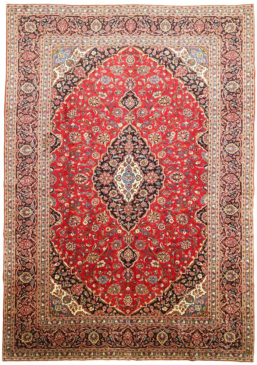 Nain Trading Tappeto Keshan 412x300 Beige/Ruggine (Lana, Persia/Iran, Annodato a mano) Nain Trading Tappeto Keshan 412x300 Beige/Ruggine (Lana, Persia/Iran, Annodato a mano)