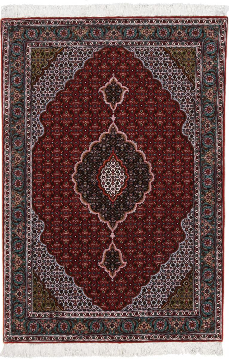 Nain Trading Tappeto Orientale Tabriz 50Raj 151x102 Marrone Scuro/Viola (Persia/Iran, Lana / Seta, Annodato a mano)