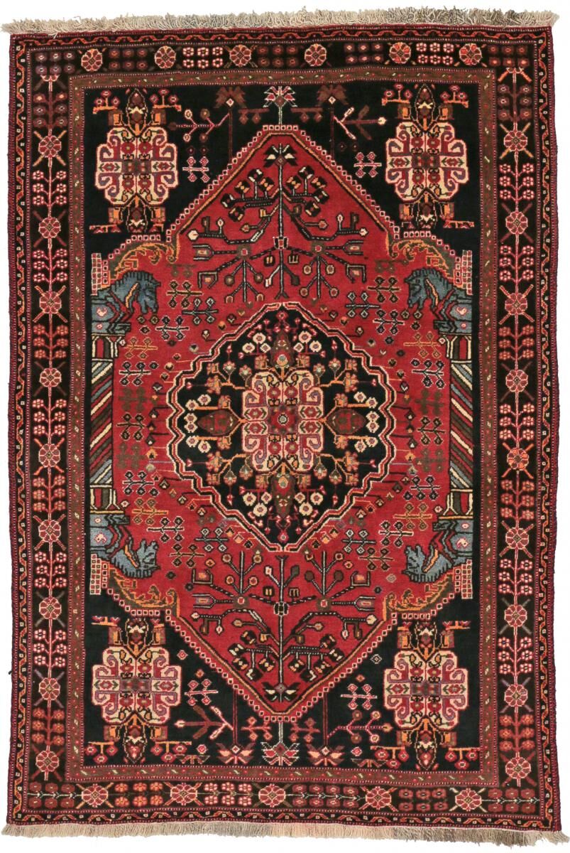 Nain Trading Tappeto Ghashghai 155x108 Moderna/Design Grigio Scuro/Rosso (Annodato a mano, Lana, Persia/Iran) Nain Trading Tappeto Ghashghai 155x108 Moderna/Design Grigio Scuro/Rosso (Annodato a mano, Lana, Persia/Iran)