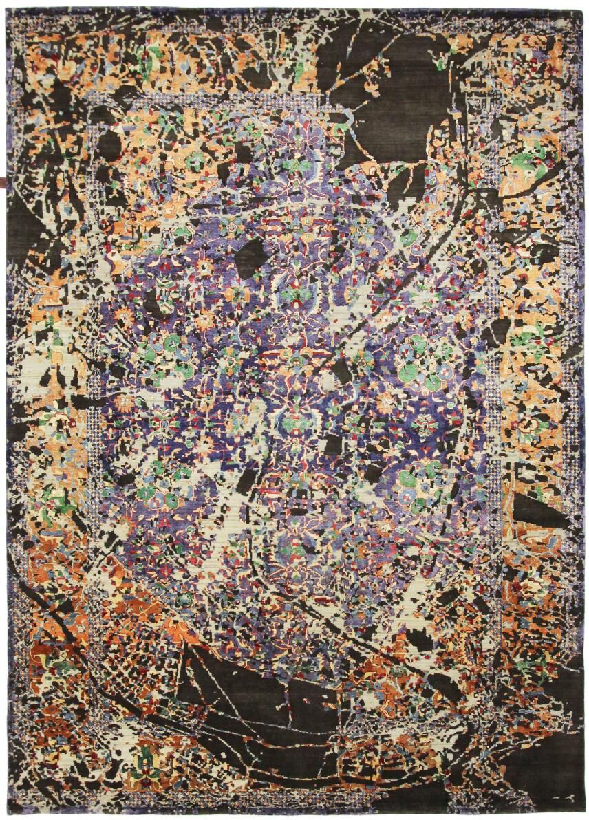 Nain Trading Tappeto Fatto A Mano Sadraa 347x245 Beige/Marrone Scuro (Seta Lana / Bambù, India) Nain Trading Tappeto Fatto A Mano Sadraa 347x245 Beige/Marrone Scuro (Seta Lana / Bambù, India)