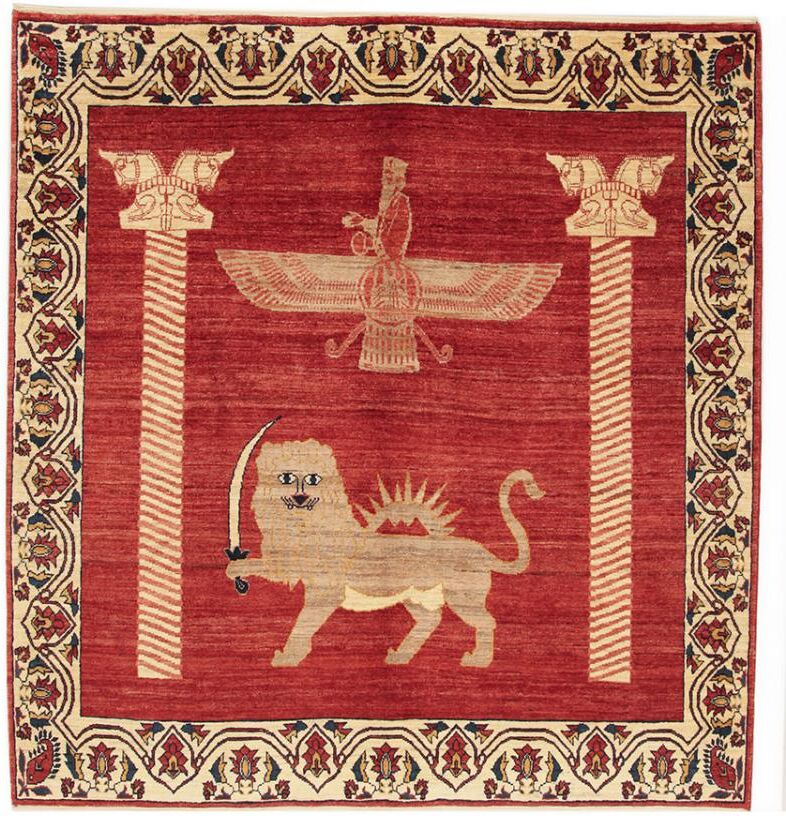 Nain Trading Tappeto Fatto A Mano Persia Gabbeh Loribaft 160x151 Quadrato Beige/Arancione (Lana, Persia/Iran) Nain Trading Tappeto Fatto A Mano Persia Gabbeh Loribaft 160x151 Quadrato Beige/Arancione (Lana, Persia/Iran)