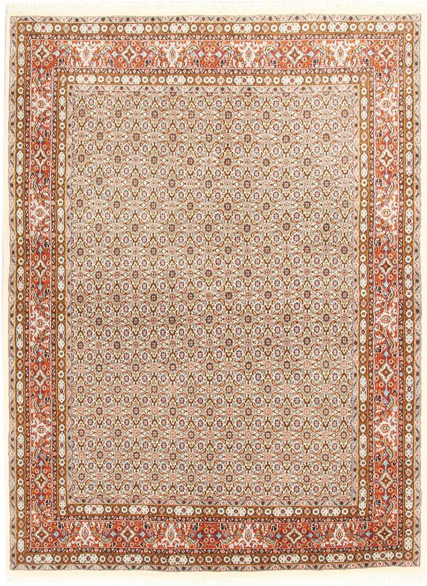 Nain Trading Tappeto Fatto A Mano Moud 207x156 Beige/Rosa (Lana / Seta, Persia/Iran) Nain Trading Tappeto Fatto A Mano Moud 207x156 Beige/Rosa (Lana / Seta, Persia/Iran)