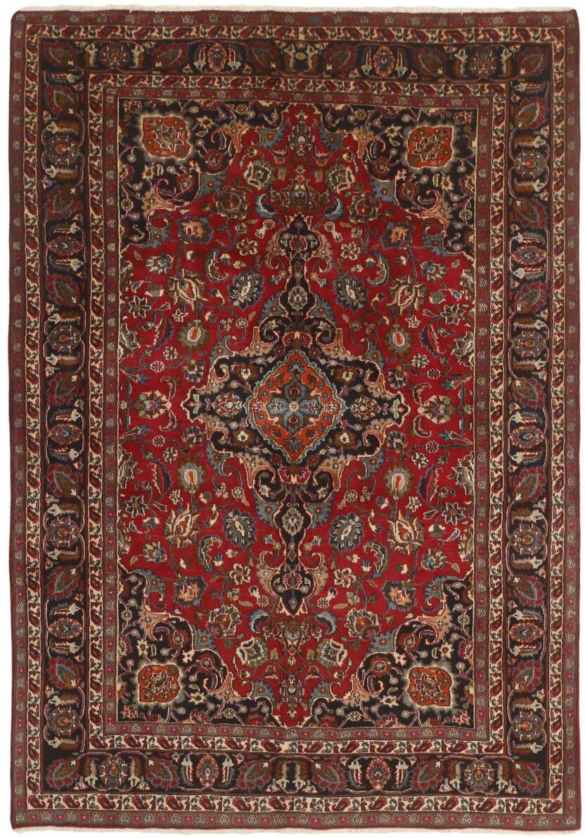Nain Trading Tappeto Orientale Mashad 283x197 Marrone Scuro/Ruggine (Lana, Persia/Iran, Annodato a mano) Nain Trading Tappeto Orientale Mashad 283x197 Marrone Scuro/Ruggine (Lana, Persia/Iran, Annodato a mano)