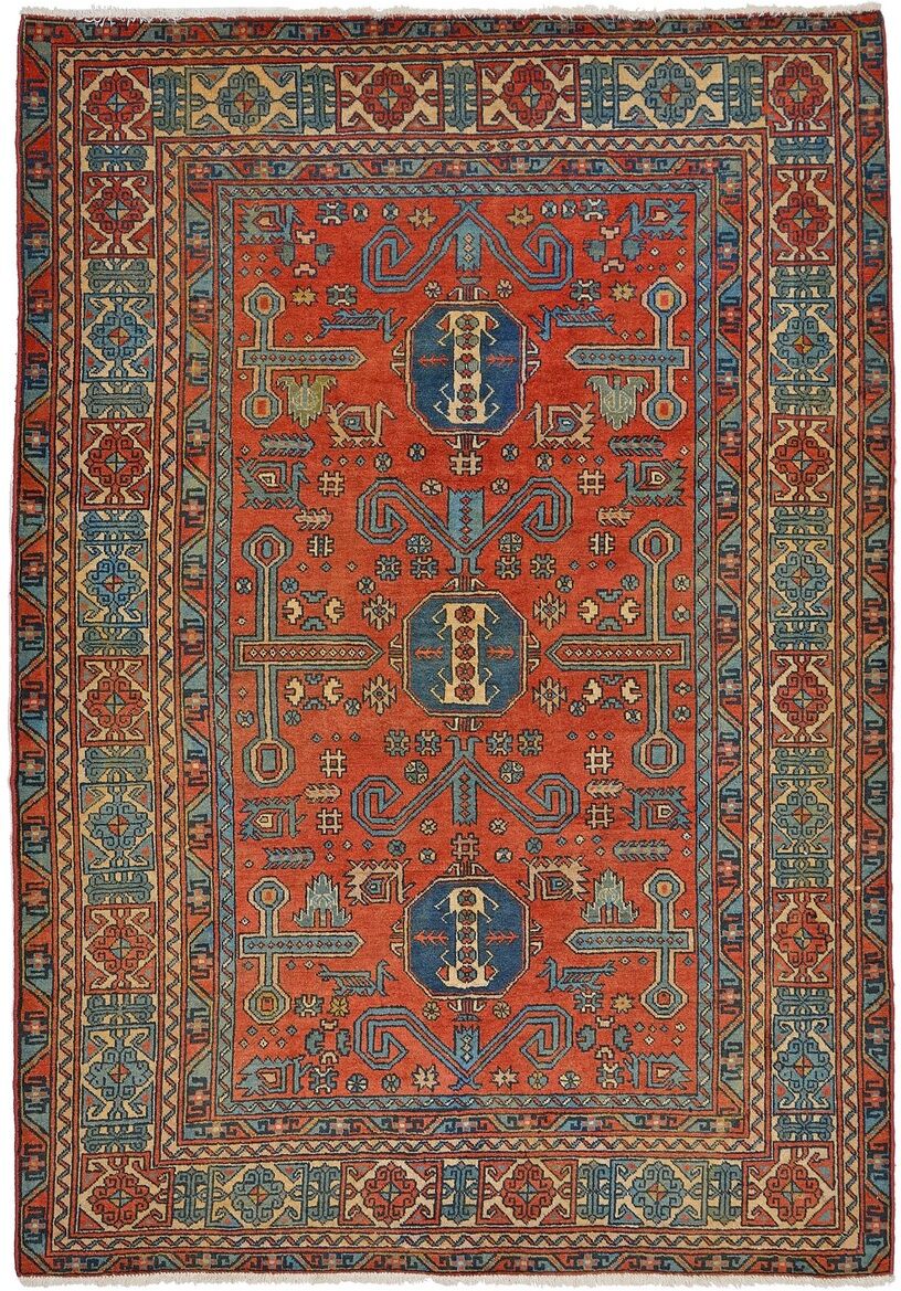 Nain Trading Tappeto Russia Antico 191x127 Grigio Scuro/Ruggine (Lana, Russia, Annodato a mano) Nain Trading Tappeto Russia Antico 191x127 Grigio Scuro/Ruggine (Lana, Russia, Annodato a mano)