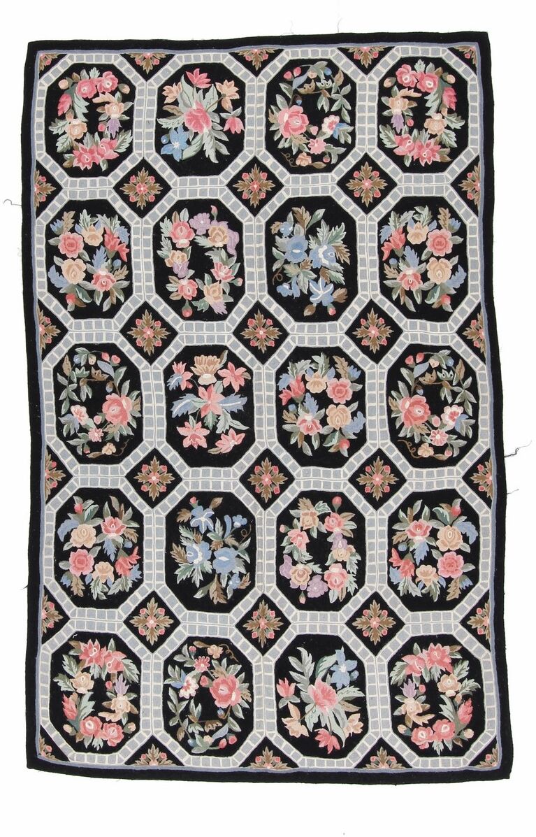 Nain Trading Tappeto Tessuto a Mano Kilim Soozani 274x183 Grigio Scuro/Beige (Lana, Cina) Nain Trading Tappeto Tessuto a Mano Kilim Soozani 274x183 Grigio Scuro/Beige (Lana, Cina)